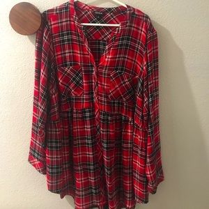 Plaid Blouse